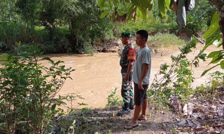 Babinsa Serda Hendrawadi Patroli wilayah, Waspada Bencana Alam, Banjir dan longsor