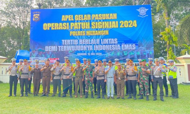 Dandim 0420/Sarko Hadir Dalam Apel Gelar Pasukan Operasi Patuh Siginjai 2024