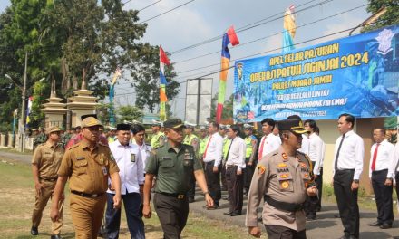 Apel gelar Pasukan Operasi Patuh Siginjai 2024 yang dipimpin Langsung Kapolres Muaro Jambi AKBP Wahyu Bram
