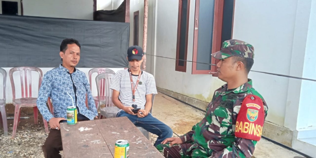 Melalui Komunikasi Sosial Babinsa Kopda Heki Marsa Putra Berikan Himbauan Kamtibmas Di Desa Binaan