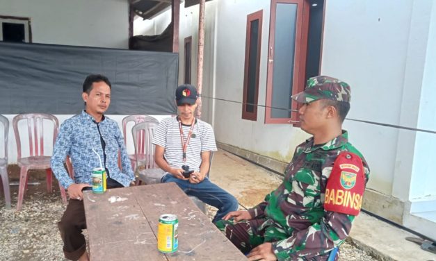 Melalui Komunikasi Sosial Babinsa Kopda Heki Marsa Putra Berikan Himbauan Kamtibmas Di Desa Binaan