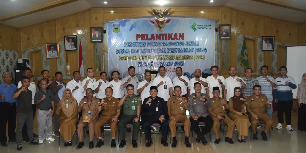 Pabung 0420/Sarko Mayor CHK Dedy Afrizal Hadiri Pelantikan Pengurus Forum Tanggung Jawab Sosial dan Lingkungan Perusahaan