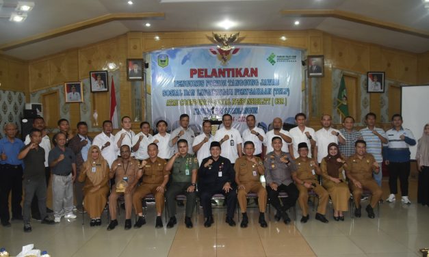 Pabung 0420/Sarko Mayor CHK Dedy Afrizal Hadiri Pelantikan Pengurus Forum Tanggung Jawab Sosial dan Lingkungan Perusahaan