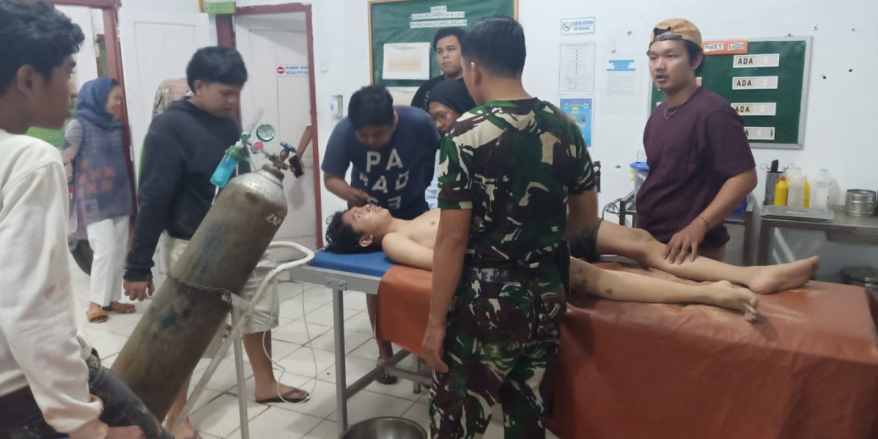 Kesigapan Babinsa 420-04/Sarolangun Dalam Membantu Warga Yang Tenggelam Di Sungai Tembesi