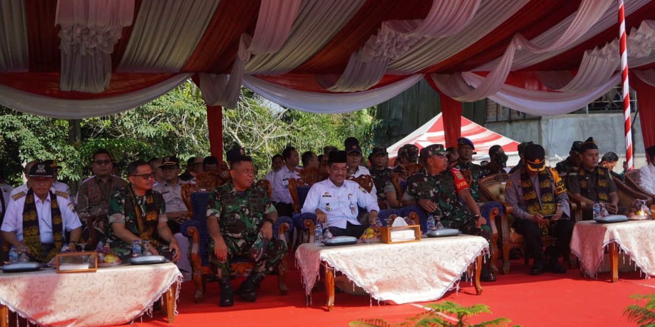 Kasrem 042/Gapu Hadiri Pembukaan TMMD ke-121 Kodim 0415/Jambi di Desa Suka Maju