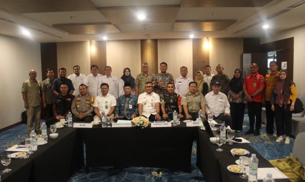 Rakor Penanggulangan Bencana Karhutla, Danrem 042 GapuKomitmen TNI Dukung Upaya Pencegahan dan Penanggulangan Bencana