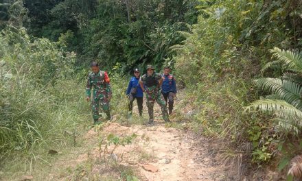 Cegahan Karhutla Di Wilayah Binaan Babinsa Laksanakan Patroli Bersama Diwilayahnya