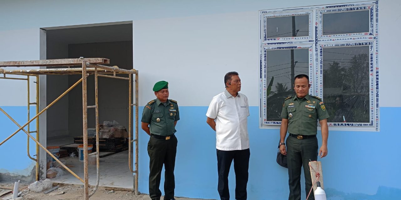 Kasdim 0418/Palembang Dampingi Tim Badan Gizi Nasional Pantau Langsung Kesiapan Bangunan Unit Pelayanan Makan Bergizi