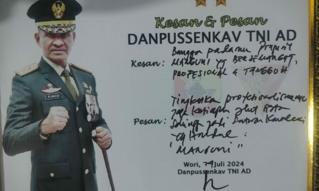 Danpussenkav Kunjungi Kompi Kavaleri 10 Manguni Setia Cakti di Desa Wori