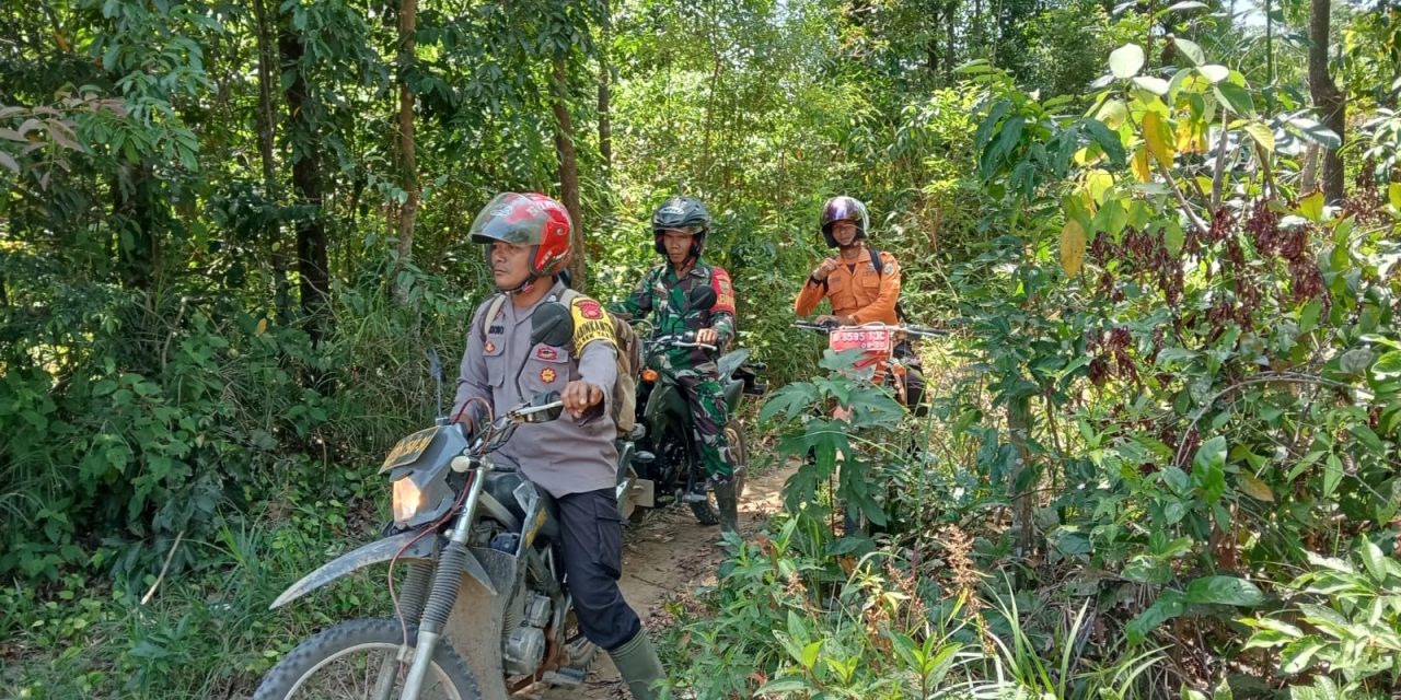 Antisipasi Karhutla, Babinsa Bersama Bhabinkamtibmas Dan BNPB Cek Titik Hotspot