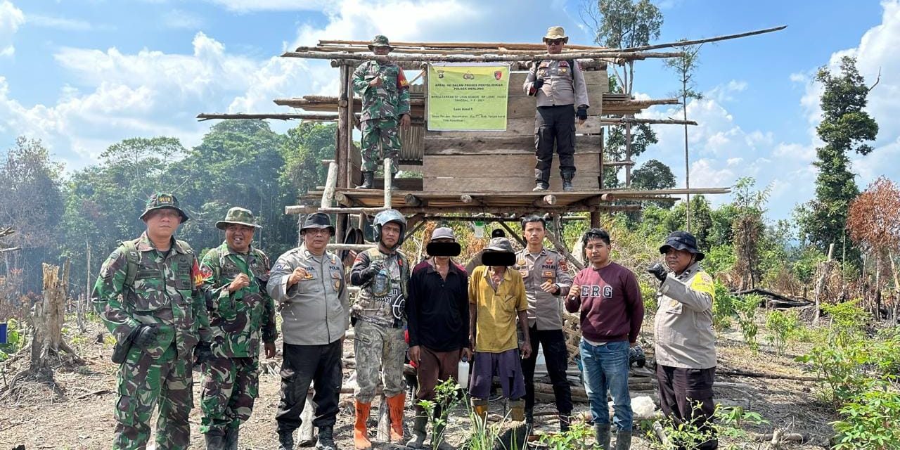 Satgas Karhutla Jambi Berhasil Menangkap 2 Orang Oknum Warga Yang Membakar Lahan