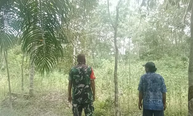 Cegah Kebakaran Hutan Sejak Dini, Babinsa Lakukan Patroli Karhutla Dengan Warga Binaan