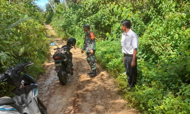 Babinsa Melaksanakan Giat Patroli Karhutla Didesa Binaan
