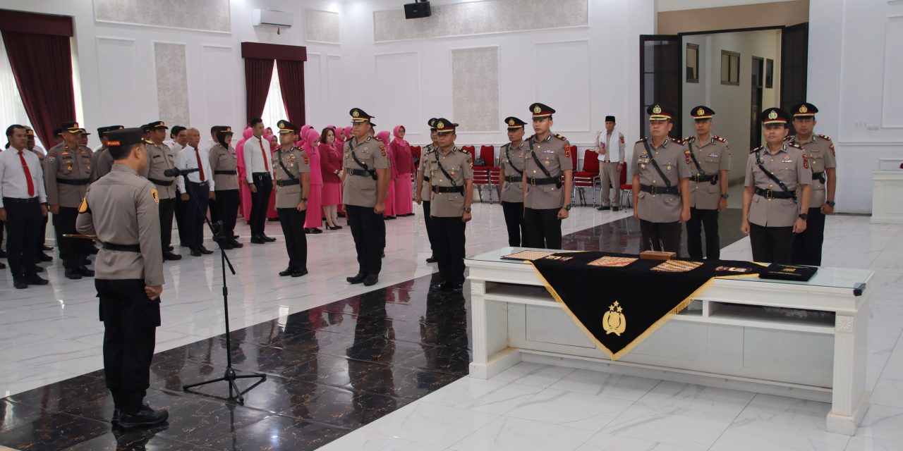Kapolresta Jambi Pimpin Sertijab Kasat Reskrim, Kasat Intelkam, Dan Empat Jabatan Kapolsek.