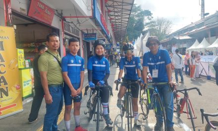 Bentuk Mental Atlet, 3 Pembalap ISSI Kota Jambi Turun di Tour de Linggar Jati Kuningan Jawa Barat