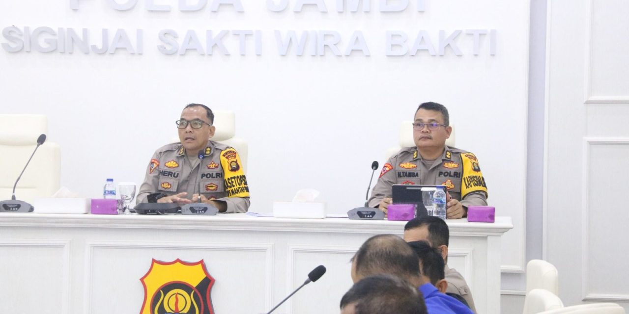 Kabag Ops Polresta Jambi Hadiri Rapat Persiapan TFG Operasi Mantap Praja Siginjai 2024 Polda Jambi.