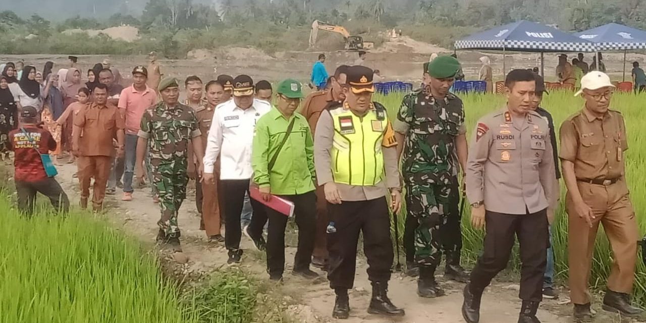 Sinergitas TNI-POLRI, Dandim Sarko Bersama Kapolres Merangin Dampingi Kunjungan Kerja Kapolda Jambi