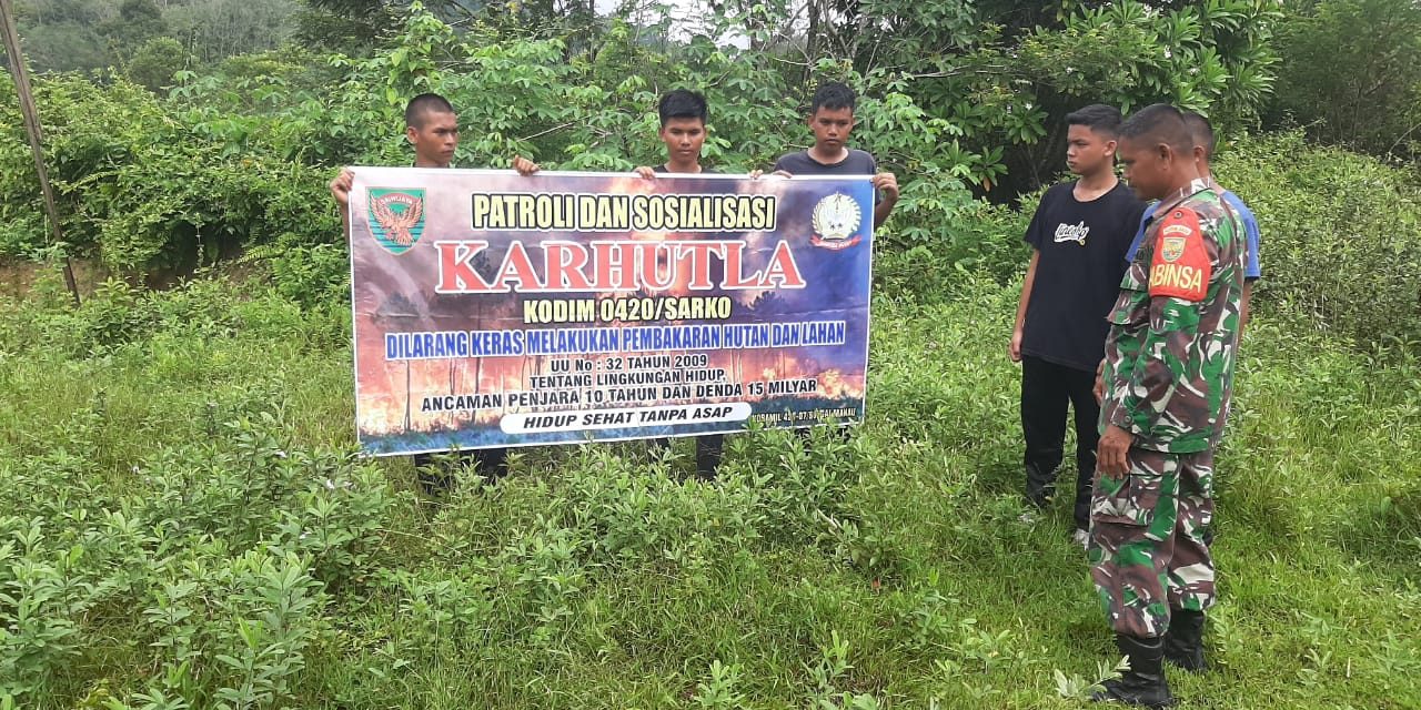 Lakukan Patroli Karhutla Dan Sosialisasi Di Wilayah Binaan