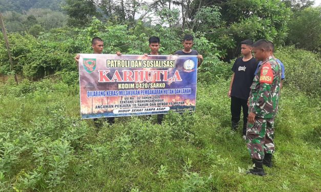 Lakukan Patroli Karhutla Dan Sosialisasi Di Wilayah Binaan