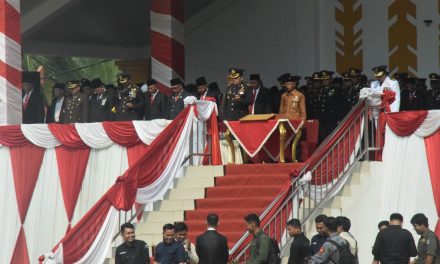 Dandim 0420/Sarko Hadiri Upacara Peringatan HUT ke-79 Kemerdekaan RI