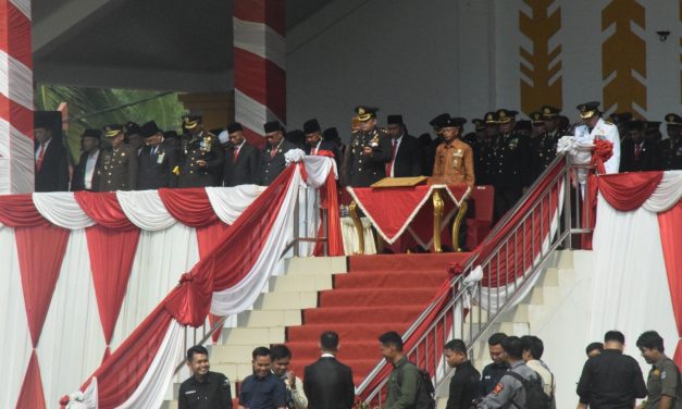 Dandim 0420/Sarko Hadiri Upacara Peringatan HUT ke-79 Kemerdekaan RI