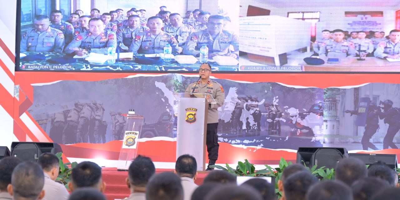 Polda Jambi Gelar Kegiatan Pembukaan Lat Pra Ops Mantap Praja Siginjai Tahun 2024