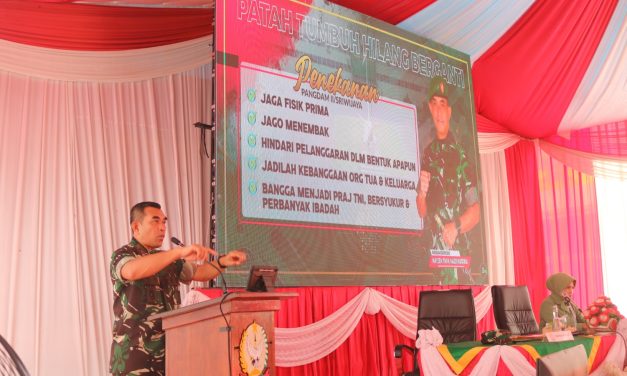 Bertatap muka langsung dengan anggota, Danrem 042/Gapu Kunker kewilayah Kodim 0416/Bute