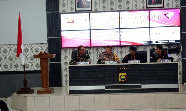 Danramil 09/Bangko Hadiri Simulasi Pengamanan Pemilihan Kepala Daerah Bupati Dan Wakil Bupati Kabupaten Merangin Tahun 2024