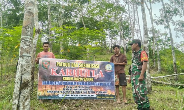 Lakukan Patroli Karhutla Dan Sosialisasi Di Wilayah Binaan