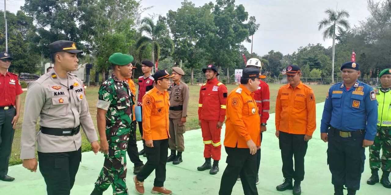 Dandim 0420/Sarko Hadiri Apel Gabungan Siaga Bencana Karhutla Kabupaten Sarolangun Tahun 2024