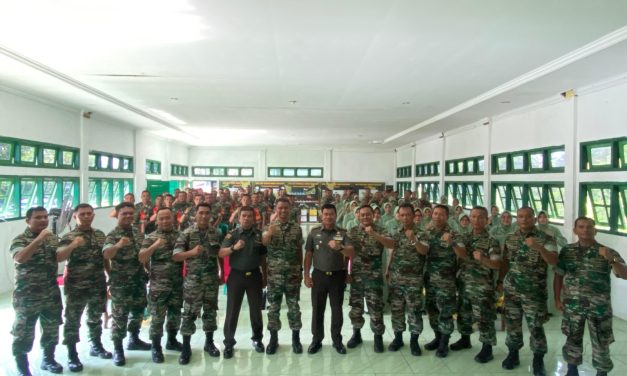 Kodim 0420/Sarko Gelar Penyuluhan Binrohis dan Bintaljuang oleh Bintal Dam II/Sriwijaya