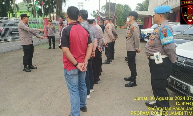 OMP Polsek Jambi Timur Giat Pengamanan Pemeriksaan Paslon Gubernur dan Walikota Jambi Di RS Bratanata
