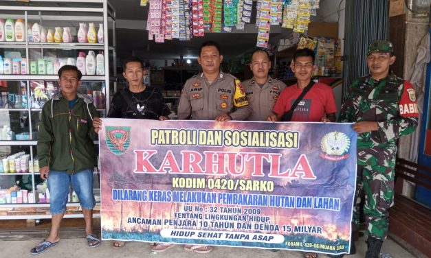 Babinsa Sosialisasikan Pencegahan Karhutla Ke Masyarakat