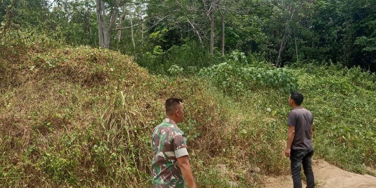 Koramil 01/Bta Melaksanakan Patroli Karhutlah Di Desa Binaan