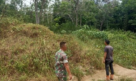 Koramil 01/Bta Melaksanakan Patroli Karhutlah Di Desa Binaan