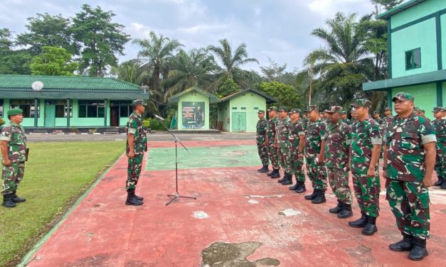 Dandim 0420/Sarko Ambil Apel dan Berikan Pengarahan kepada Anggota Kodim