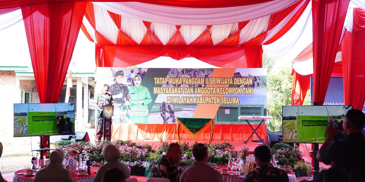 Pangdam II Sriwijaya Resmikan Irigasi Perpompaan di Seluma