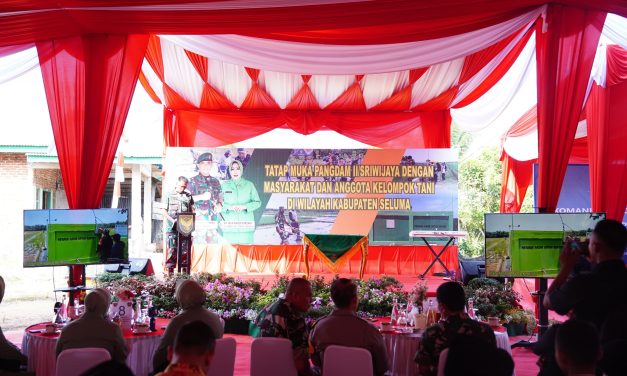 Pangdam II Sriwijaya Resmikan Irigasi Perpompaan di Seluma