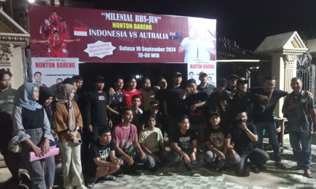 Dukung Timnas Indonesia Vs Australia, Tim Milenial BBS-JUN Gelar Nonton Bareng