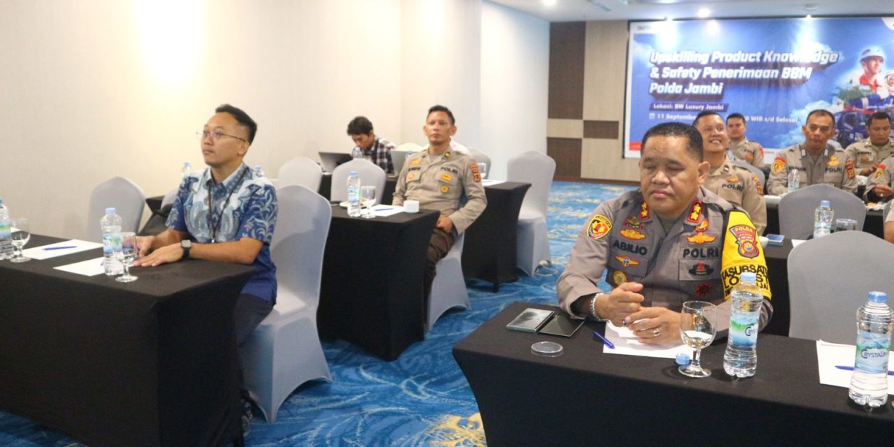 Biro Logistik Polda Jambi Menggelar Upskiling Product Knowledge dan Safety Penerimaan BBM Polda Jambi