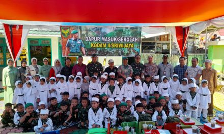 Dukung Program Pemerintah Kodam II /Swj melalui Kodim 0417/Kerinci Laksanakan Dapur Masuk Sekolah.