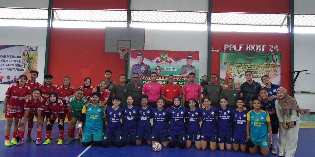 Kodam II/Sriwijaya Gelar Turnamen Futsal Hari Ulang Tahun Ke-79 TNI