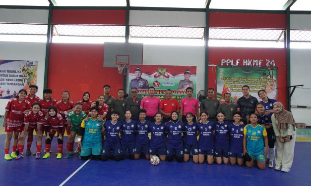 Kodam II/Sriwijaya Gelar Turnamen Futsal Hari Ulang Tahun Ke-79 TNI