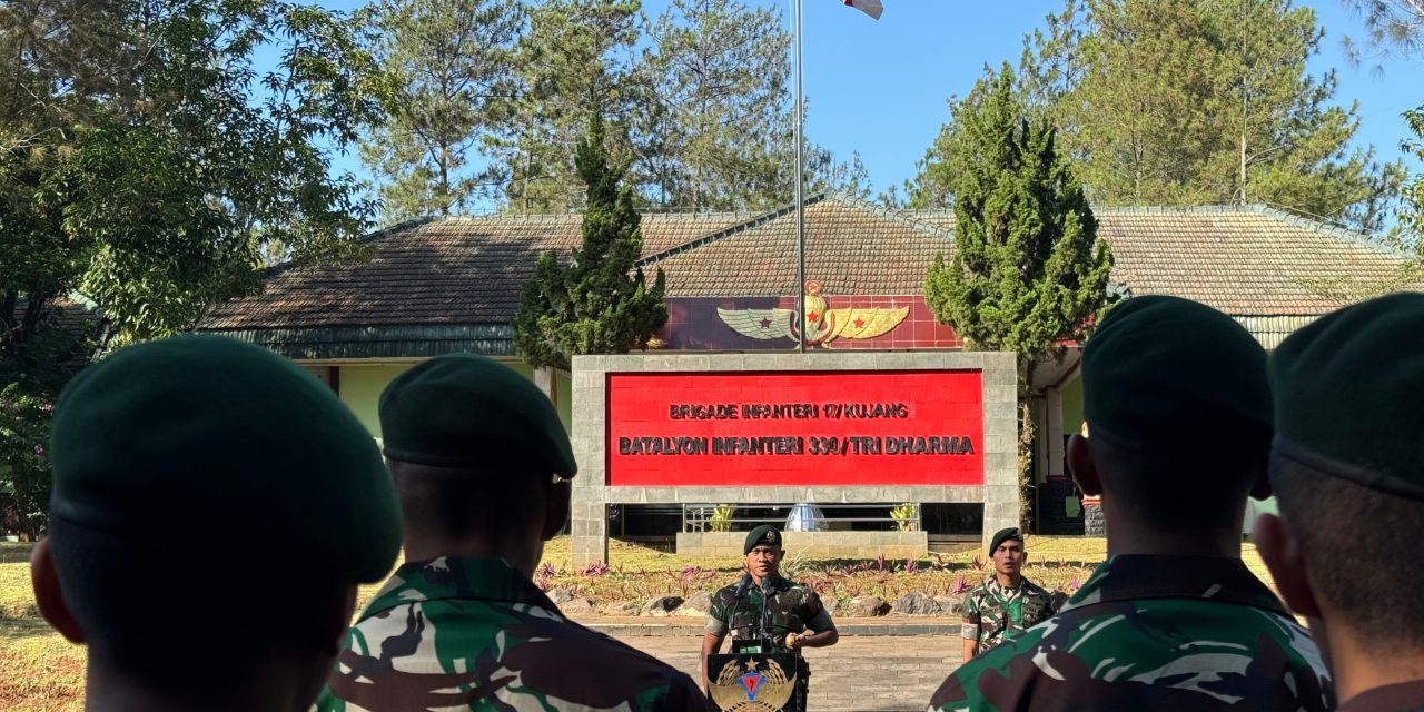 Yonif 330 Gelar Acara Tradisi Penyambutan, Sambut Kedatangan 12 Ksatria Muda Tri Dharma