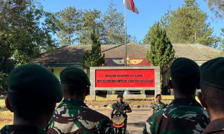 Yonif 330 Gelar Acara Tradisi Penyambutan, Sambut Kedatangan 12 Ksatria Muda Tri Dharma