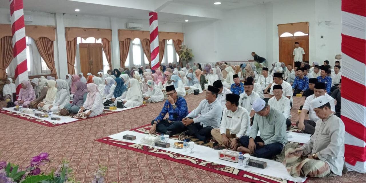 Danramil 08 Tabir Kapten Inf Novri Yudha Hadiri Peringatan Maulid Nabi di Aula Rumah Dinas Bupati Merangin