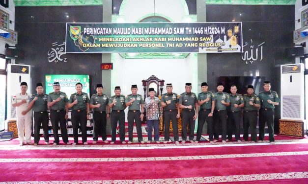 Kodam II/Sriwijaya Gelar Peringatan Maulid Nabi Muhammad SAW Tahun 1446 H/2024 M