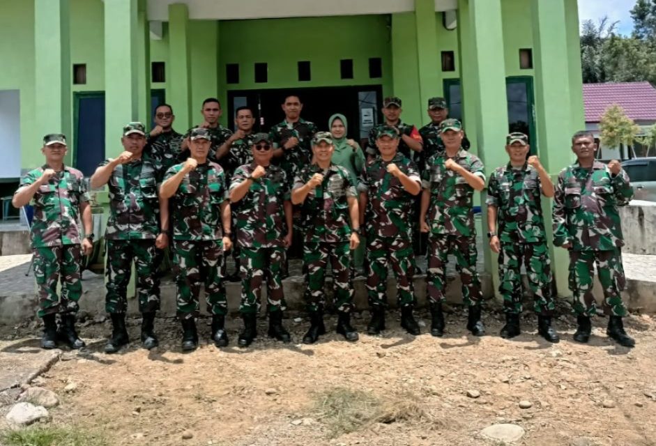 Irdyalog Itdam II/Sriwijaya Laksanakan Pemeriksaan Akhir Rehab Rumdis Swakelola Kodim 0420/Sarko di Koramil 05/Jangkat