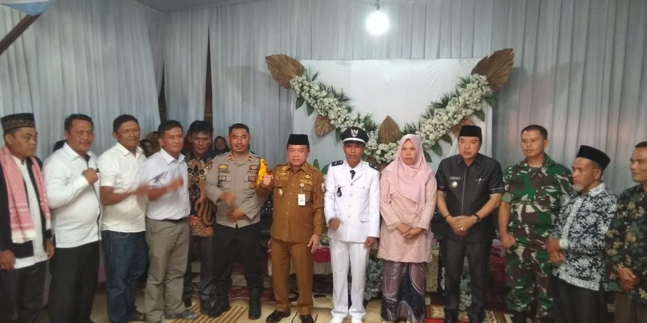 Danramil Lettu Cba Syafrianto Hadiri Peresmian Persiapan Desa Sungai Tebal dan Pelantikan Kades Persiapan