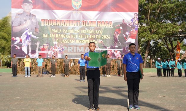 Meriahkan HUT Ke-79 TNI, Kodam II/Sriwijaya Gelar Tournament Piala Pangdam II/Swj
